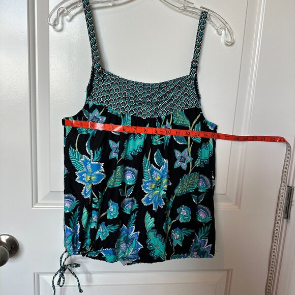 Beach House Tankini Swim Top Size 12 Adj Drawstring Hem Lined Bust Support - Picture 5 of 14